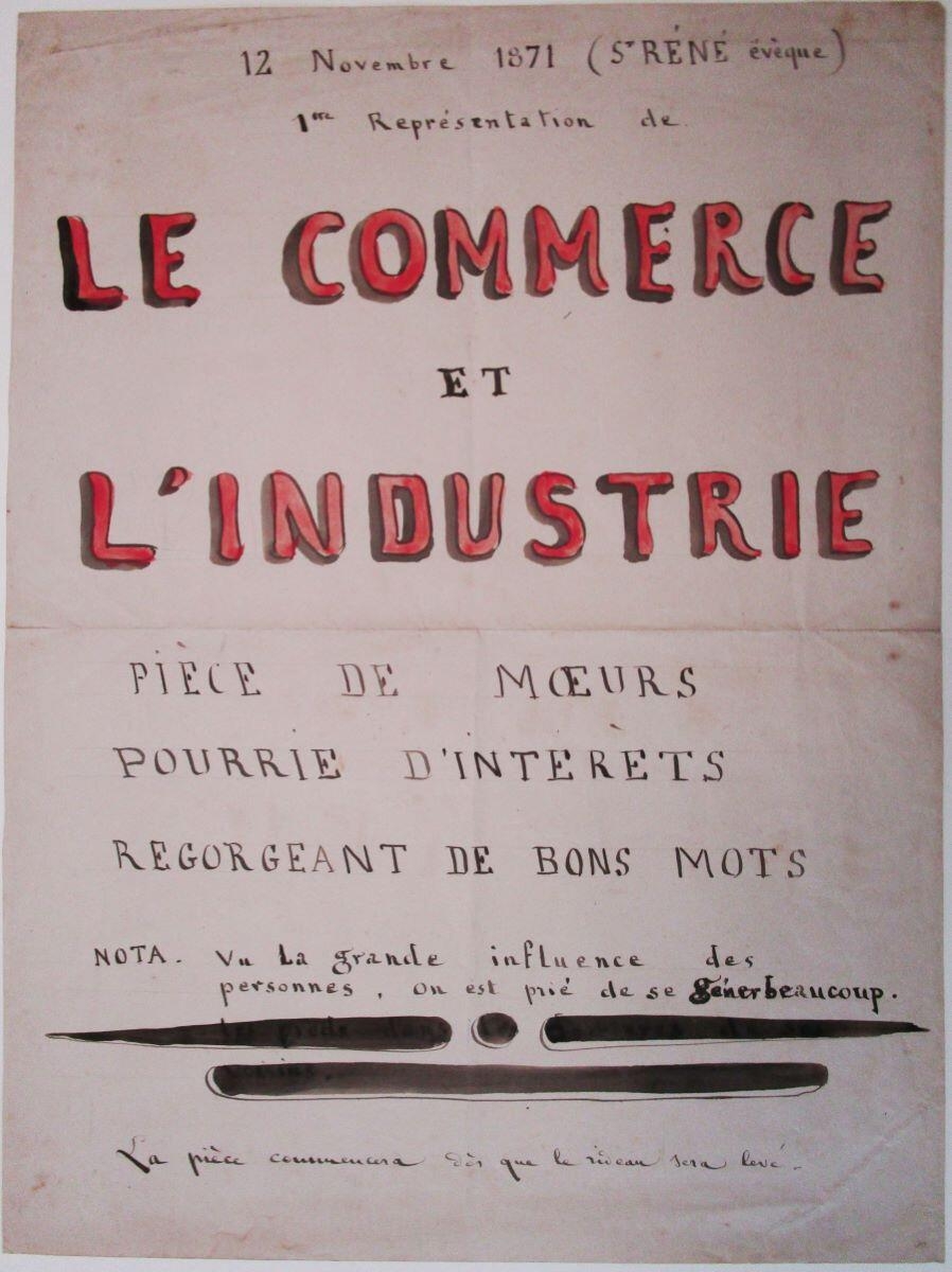 Le commerce et l'industrie, Maurice Sand, 1871