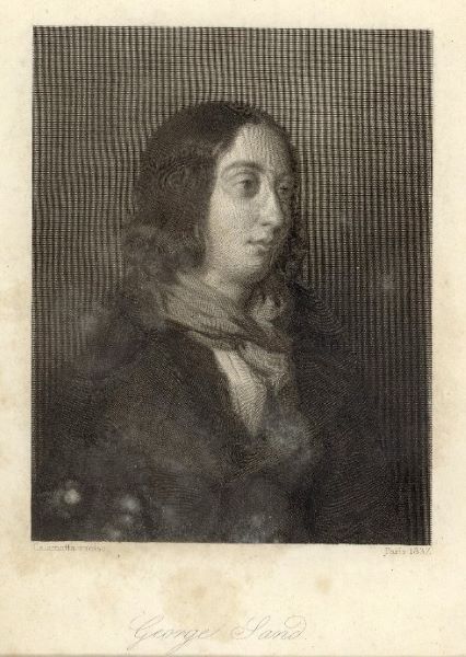 George Sand à 32 ans, Luigi Calamatta, 1837