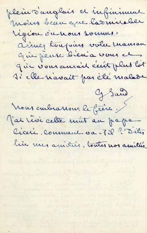 Lettre de George SAND à Sylvanie ARNOULD-PLESSY_3
