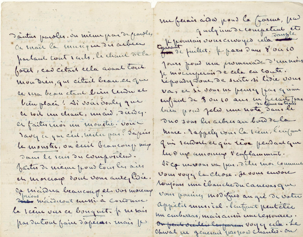Lettre autographe signée de George Sand à Pauline Viardot_1