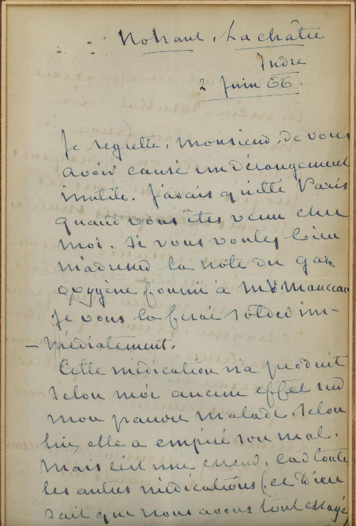 Lettre autographe signée de George SAND à Stanislas LIMOUSIN_0