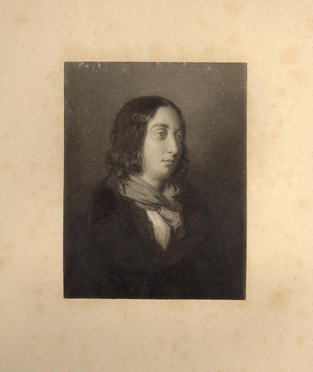 Portrait de George Sand d’après Eugène Delacroix, Luigi Calamatta, 1836