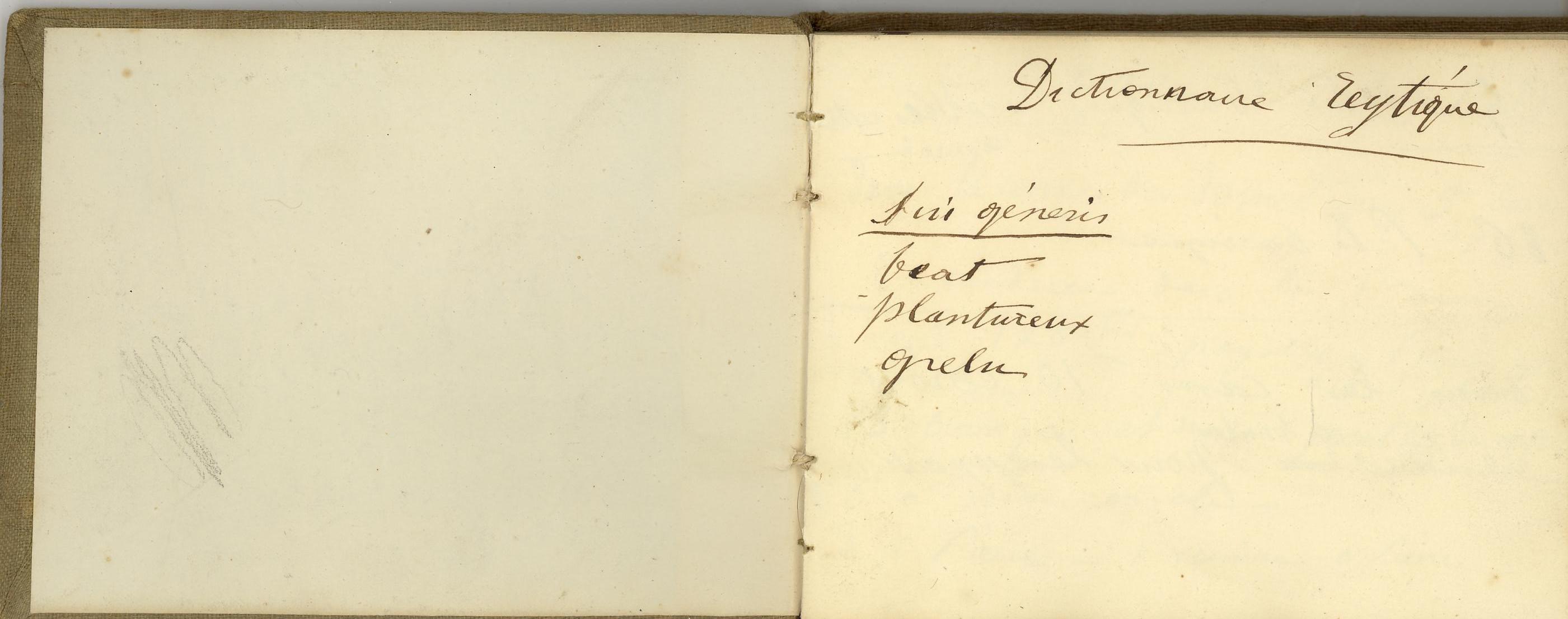Petit carnet de croquis sur les traits de caractère (bouche...), Maurice Sand, 4e quart 19e siècle