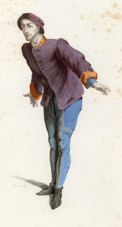 RUZZANTE, personnage de Masques et Bouffons, Maurice Sand, 1860