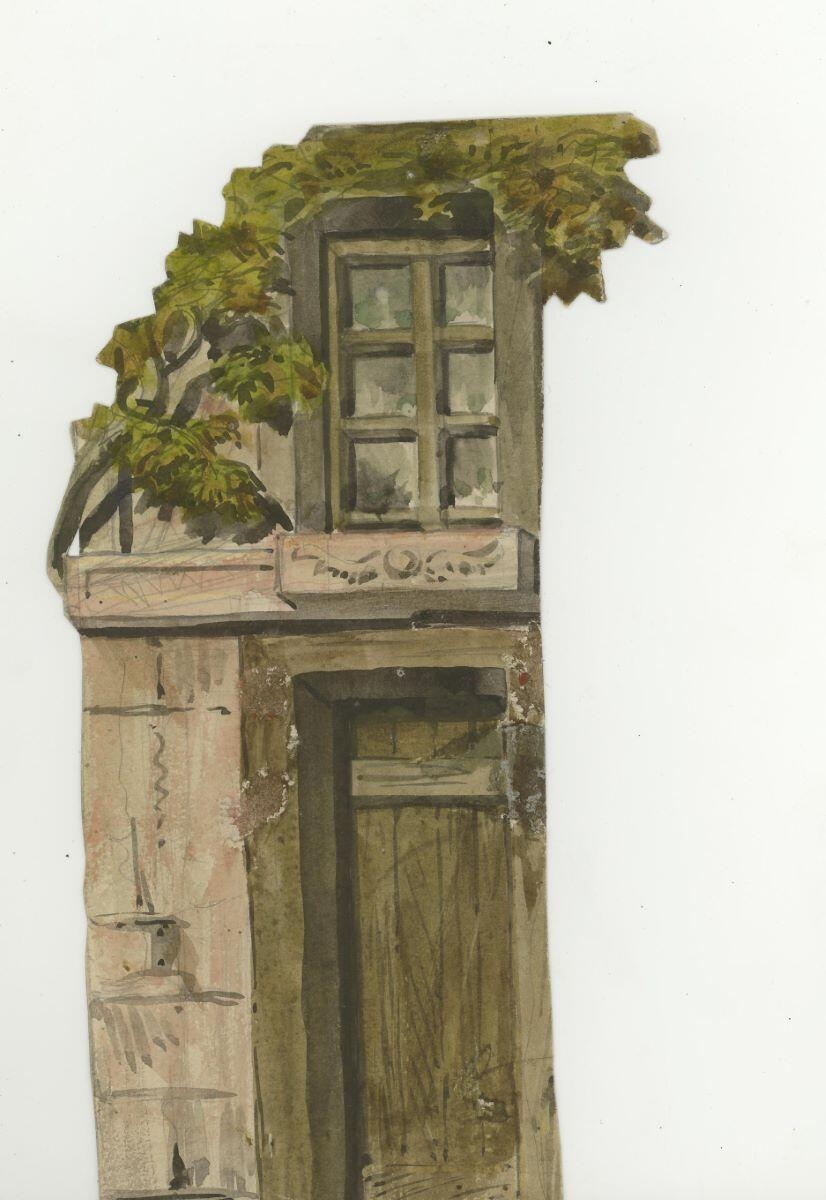 Maquette de décors de théâtre, Maurice Sand, 4e quart 19e siècle
