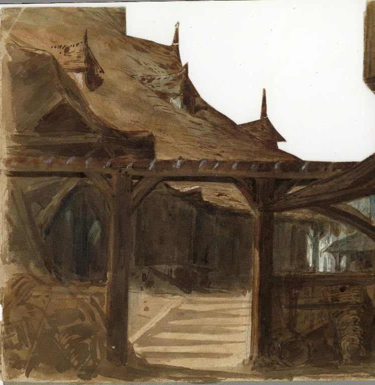 Maquette de décors de théâtre, Maurice Sand, 4e quart 19e siècle