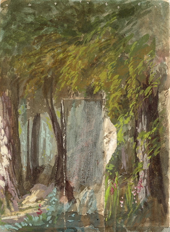 Maquette de décors de théâtre, Maurice Sand, 4e quart 19e siècle