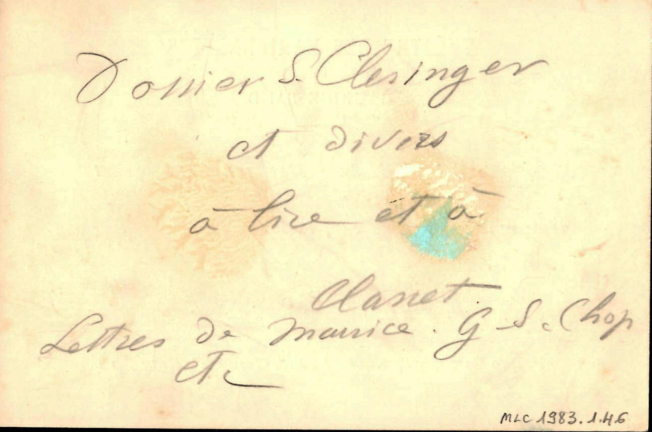 Carton d’invitation au théâtre des marionnettes de Maurice Sand_1