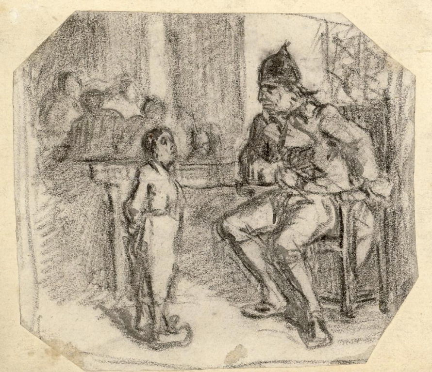 Scène de tribunal, Maurice Sand, Avant 1889