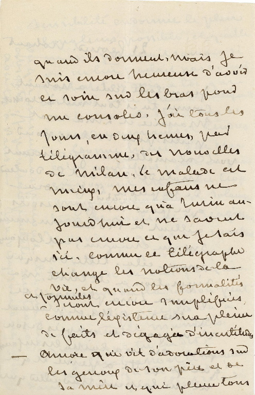 Lettre autographe signée de George SAND à Gustave FLAUBERT_1