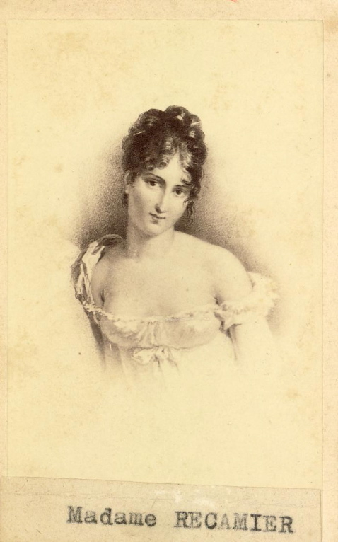 Portrait dessiné de Mme RÉCAMIER, Franck