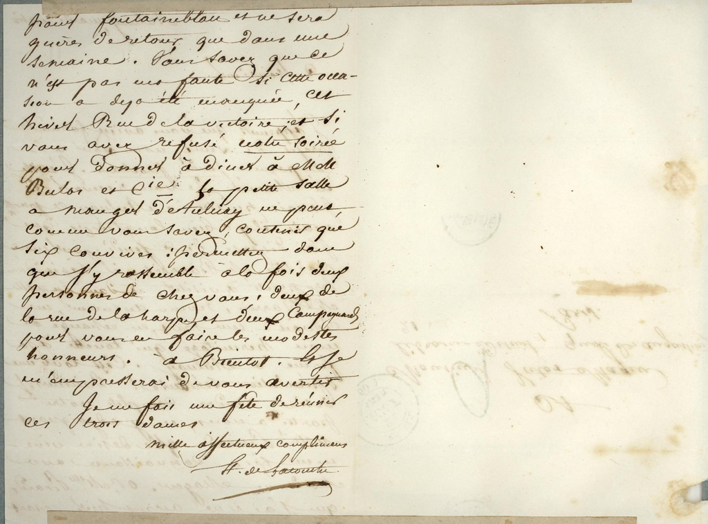 Lettre de Henri de La Touche (Hyacinthe-Joseph-Alexandre THABAUD) à l’éditeur Victor MAGEN AULNAY le 21 Août 1834_2