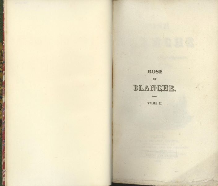Rose et Blanche ou la comédienne et la religieuse. Tome II_0