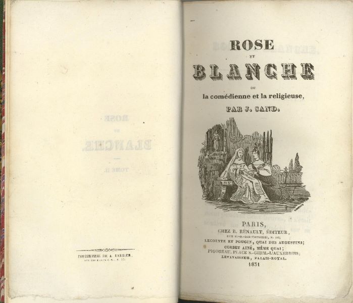Rose et Blanche ou la comédienne et la religieuse. Tome II_1