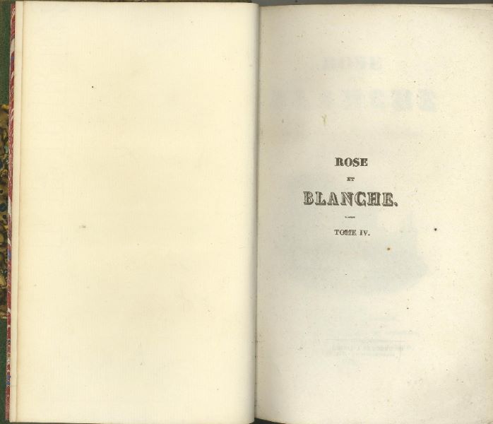 Rose et Blanche ou la comédienne et la religieuse. Tome IV_0