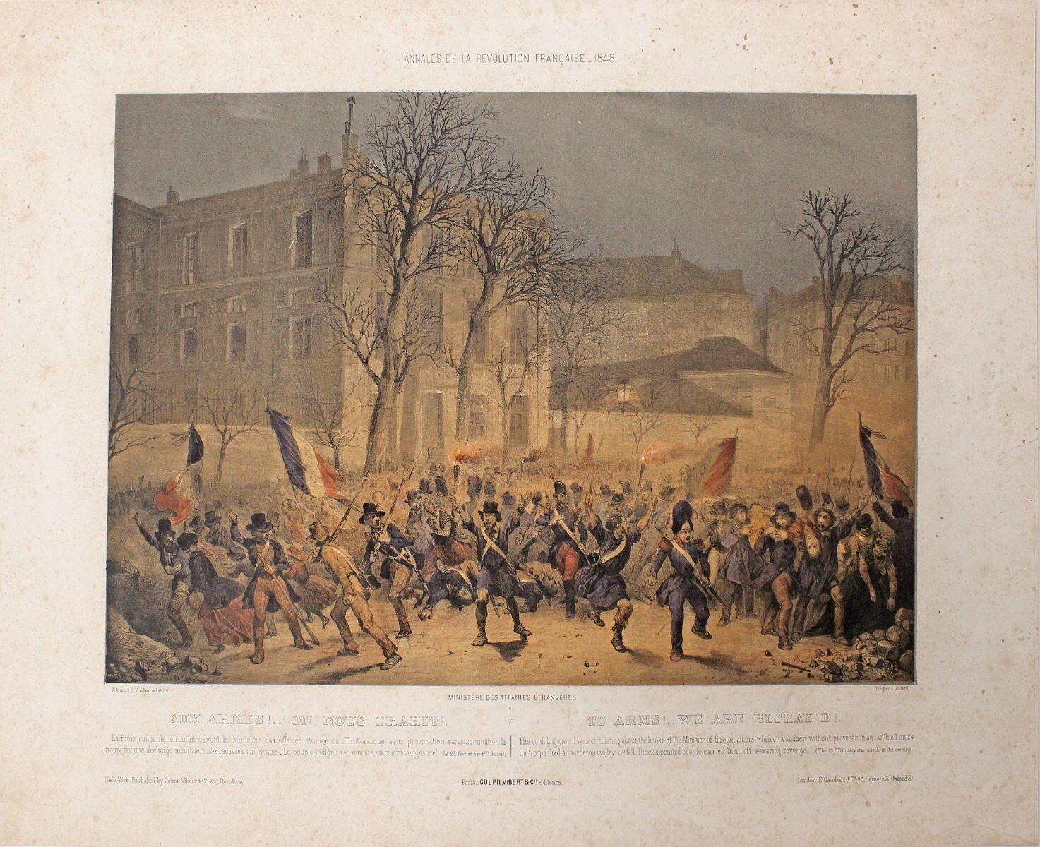 "Aux armes !.. On nous trahit / To arms !... We are bretray'd !", Jean-Baptiste Arnout, Après 1848