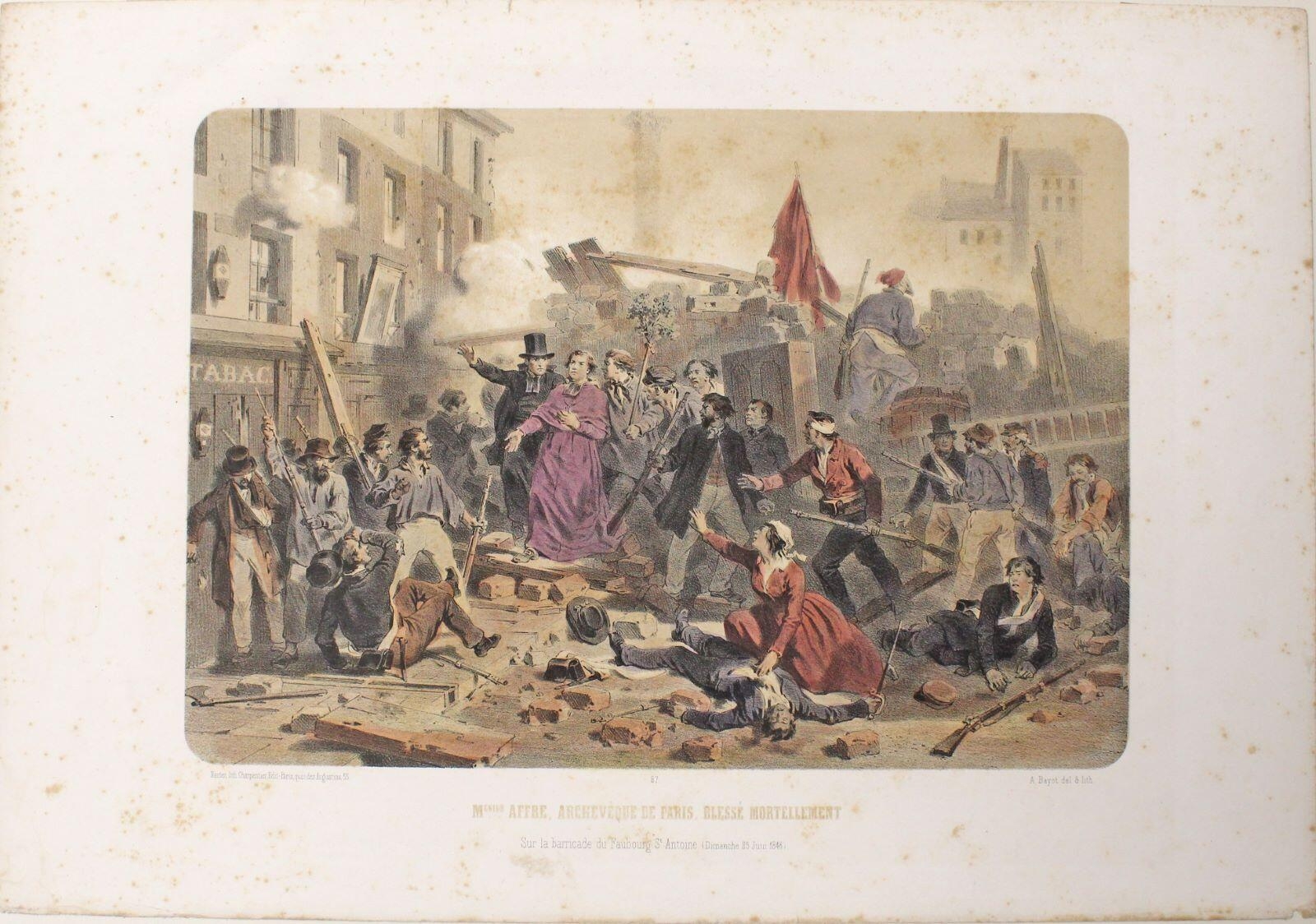Monseigneur Affre, archevêque de Paris, blessé mortellement, André-Amédée Charpentier-Bosio, Après 1848