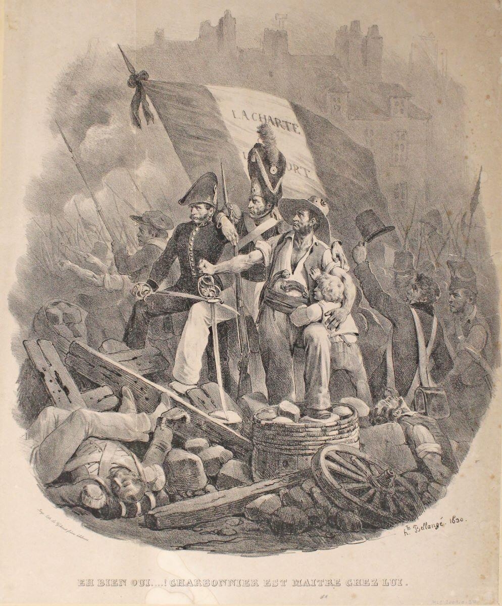Eh bien oui ....! Charbonnier est maître chez lui, Hippolyte Bellangé, Vers 1830