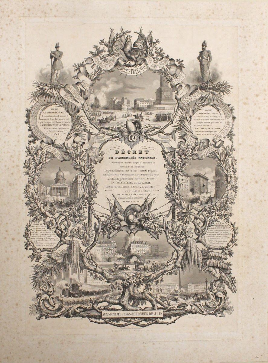 Décret de l'Assemblée nationale, Chatel, Vers 1848