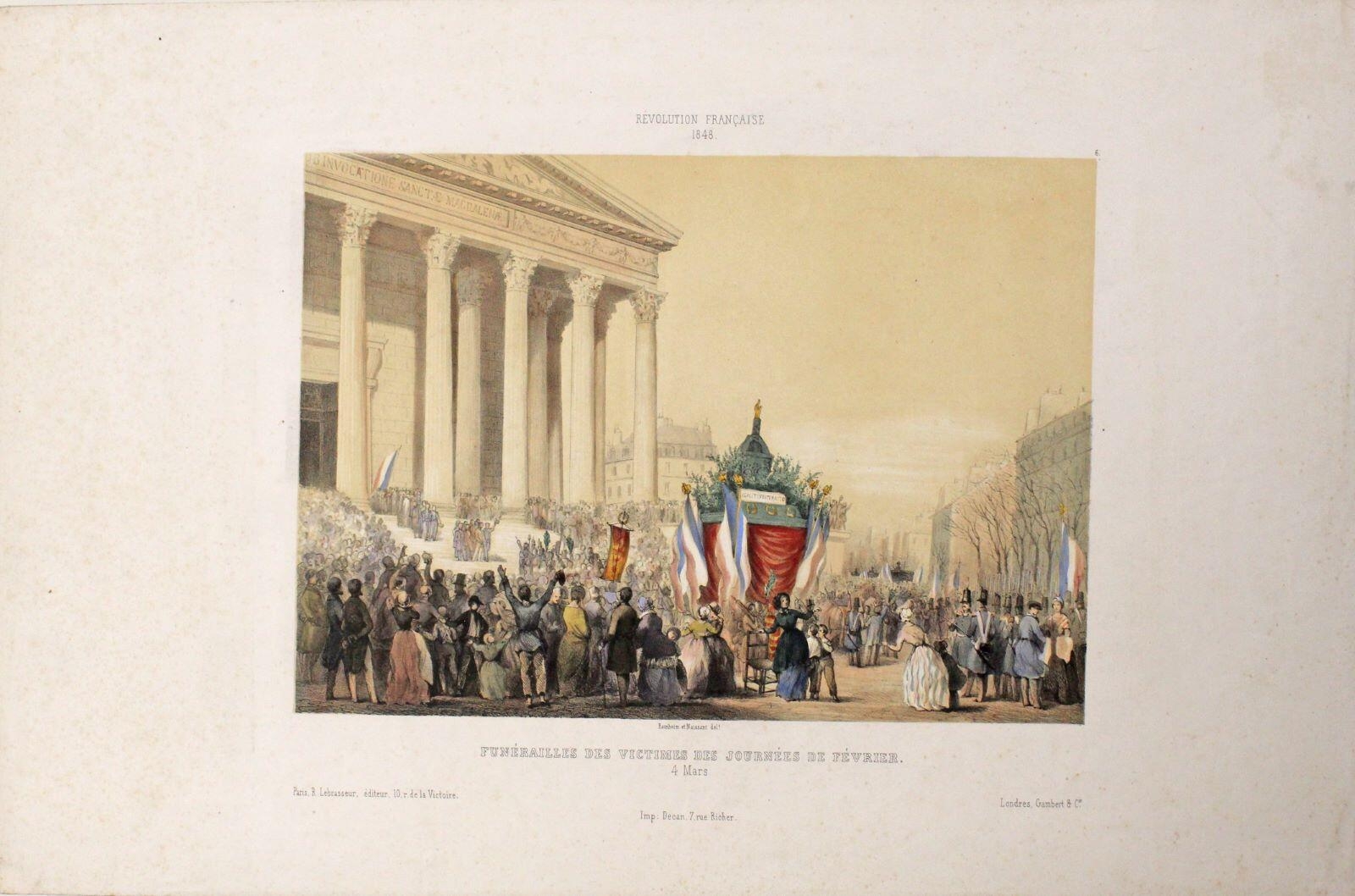Funérailles des victimes des journées de février - 4 mars, Hermann Raunheim, Vers 1848