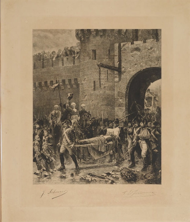 Funérailles militaires, J. Scherrer