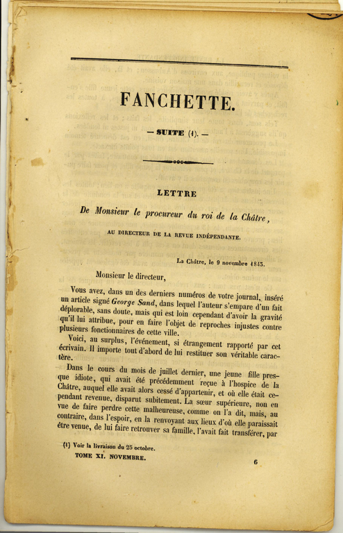 Fanchette, tome 11, Revue Indépendante, novembre + 1 page de dictionnaire_0