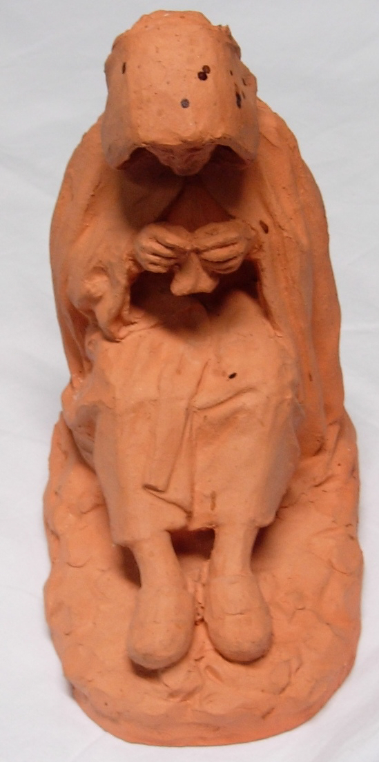 Ravaudeuse assise, Bernard Bauchet, 1991 en