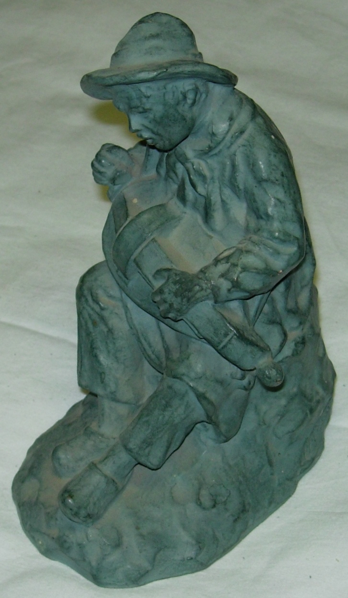 Vielleux assis, Bernard Bauchet, 1997 avant