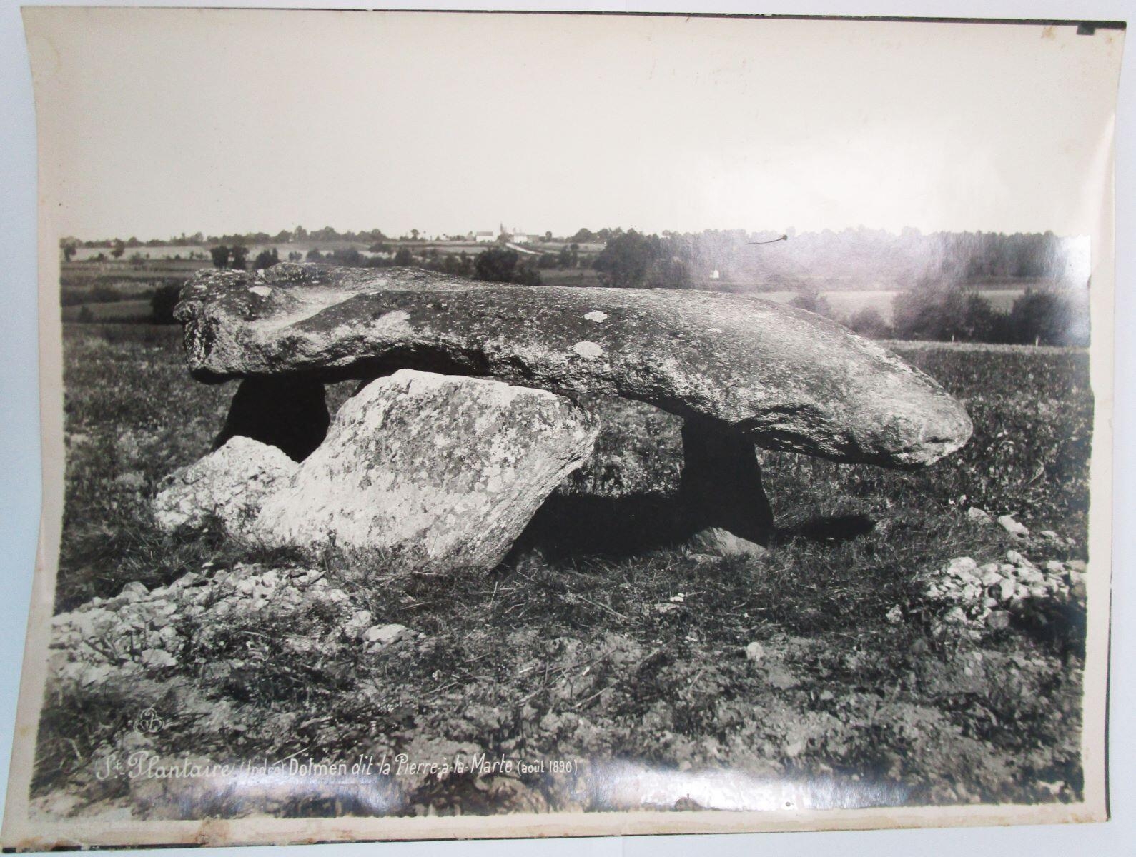 Dolmen dit la Pierre à la Marte, Saint Plantaire, Séraphin-Médéric Mieusement