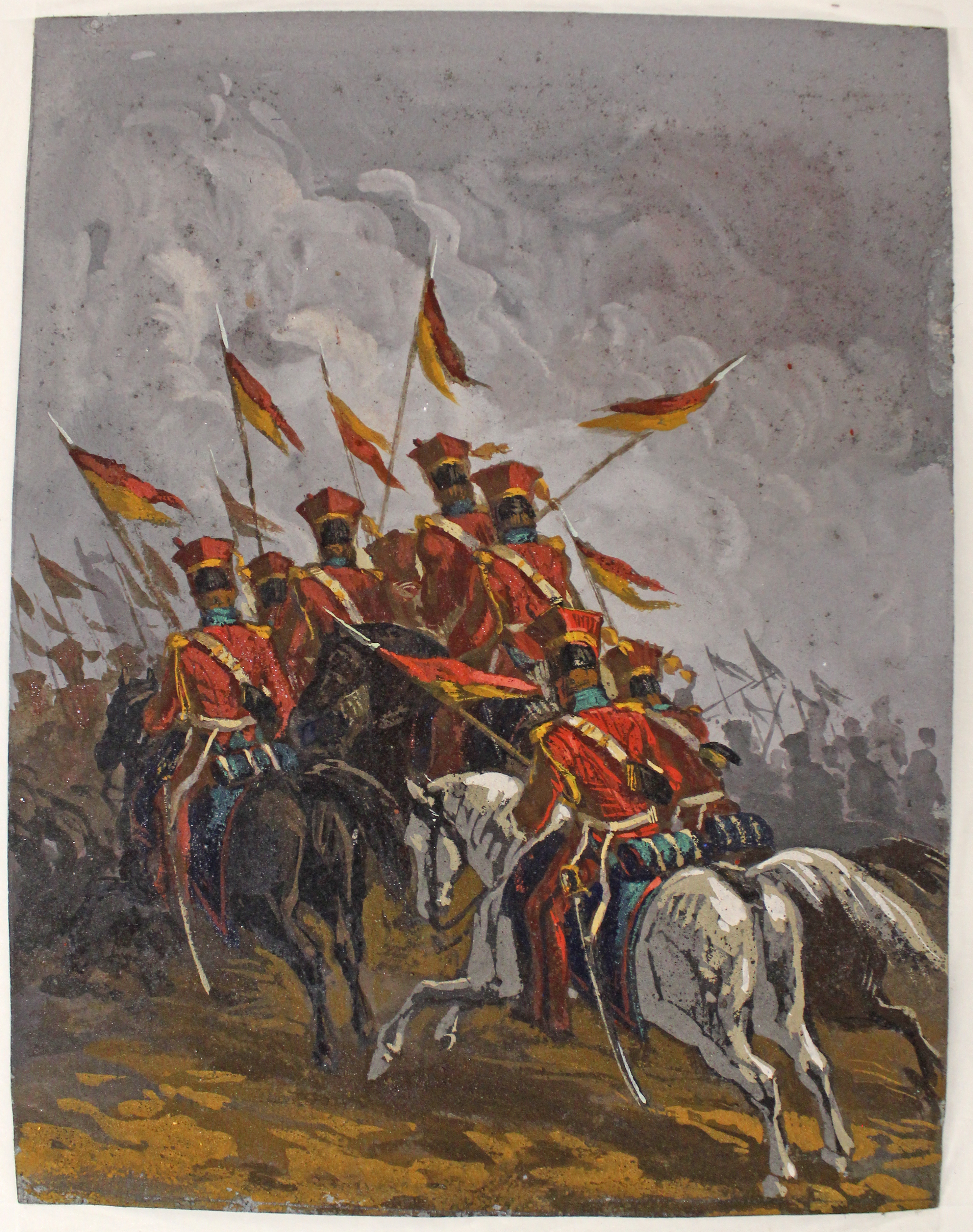 Lanciers à la charge (titre factice), Maurice Sand, Avant 1889