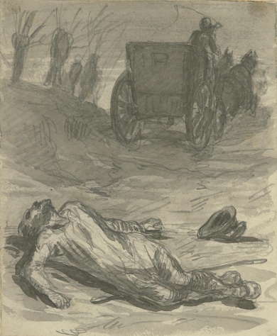 Le chemin était sombre et désert (titre factice), Maurice Sand, Vers 1853
