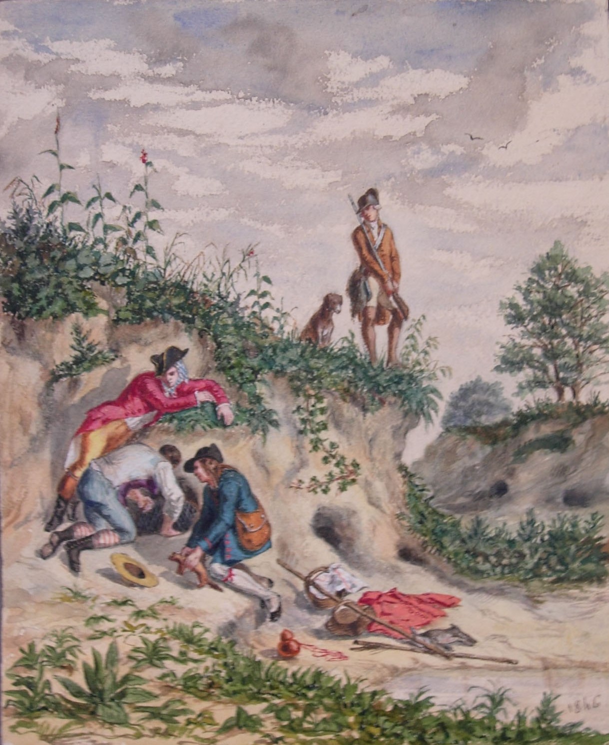 Chasse au lapin (titre factice), Maurice Sand, 1846