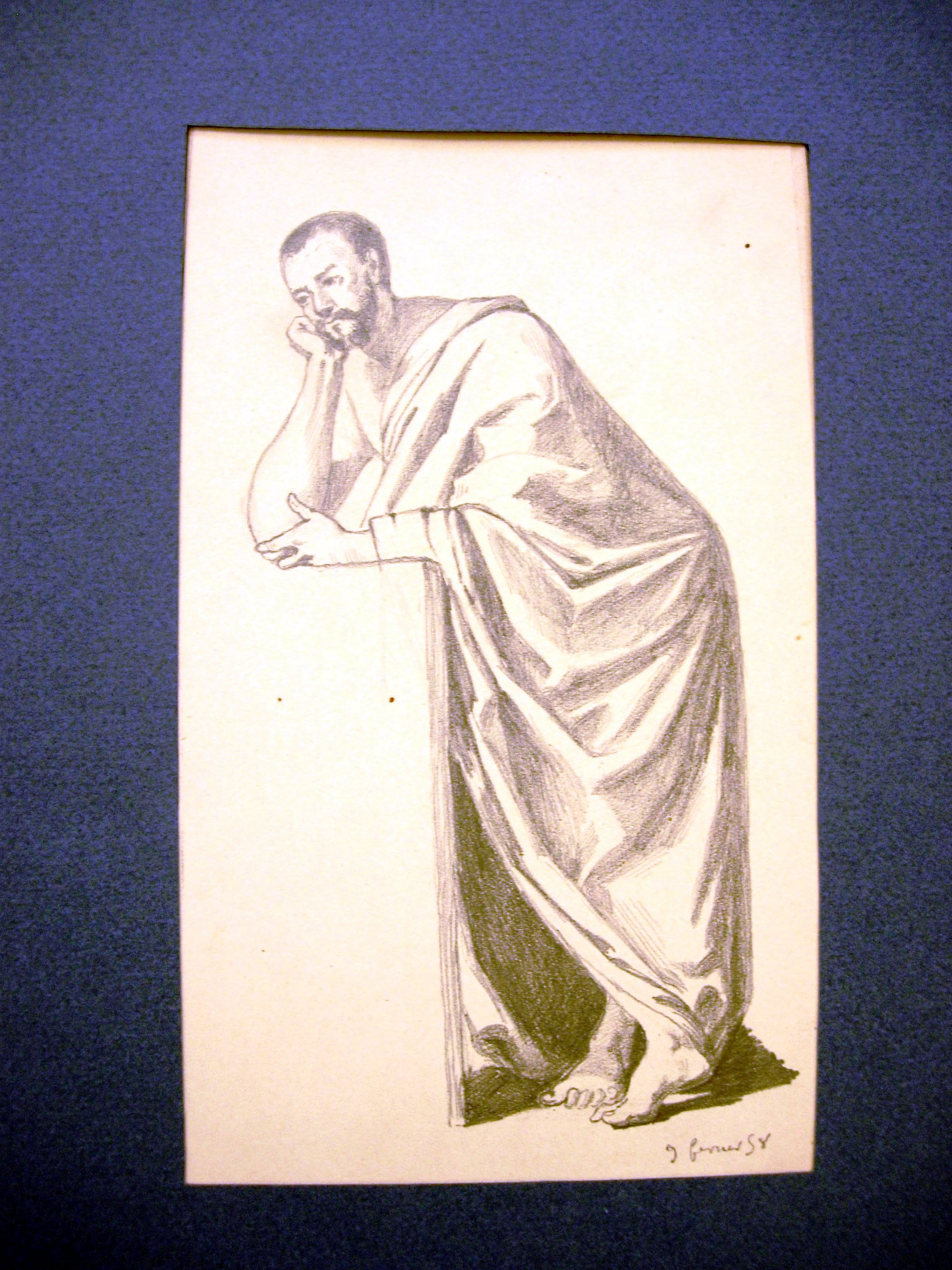 Personnage en toge debout (titre factice), Maurice Sand, 1858
