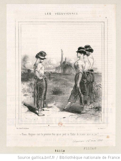 Les Vésuviennes, Le Charivari, Edouard de Beaumont, 1848