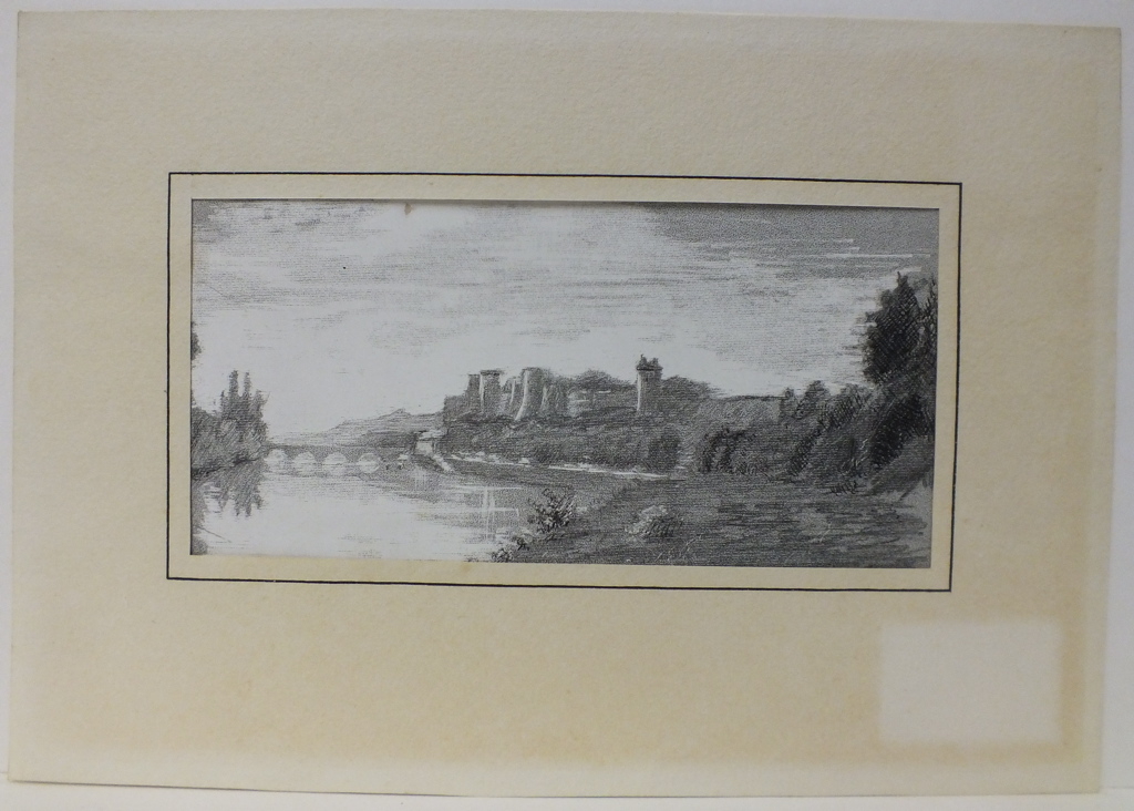 Vue de Chinon depuis le pont de chemin de fer, R. Verdun, 1890-1900
