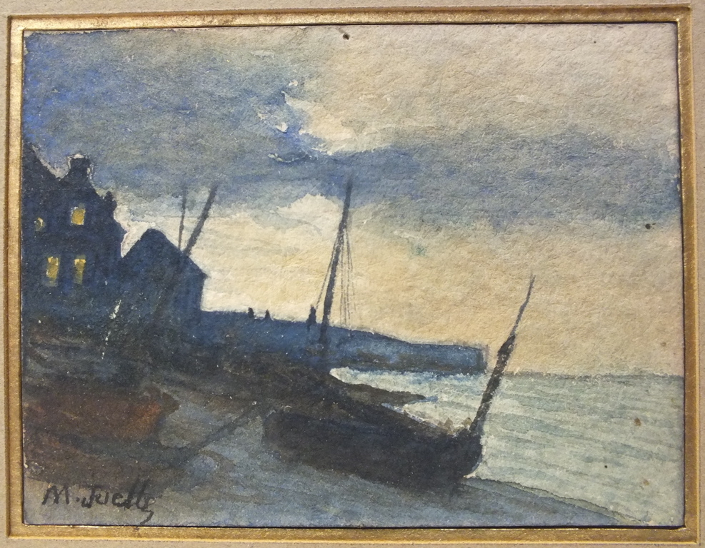 Bateaux à marée basse, Marcel Juette, 1890-1920