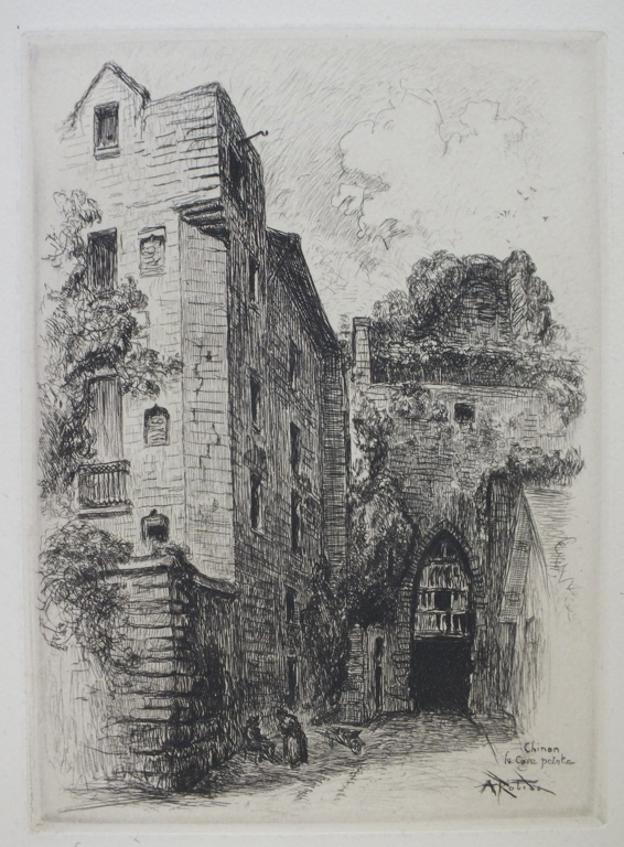 Chinon, la cave peinte, Albert Robida, 1860-1926
