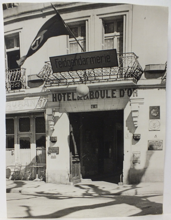 Feldgendarmerie, hôtel de la Boule d'or, Rapié, 1940-1944