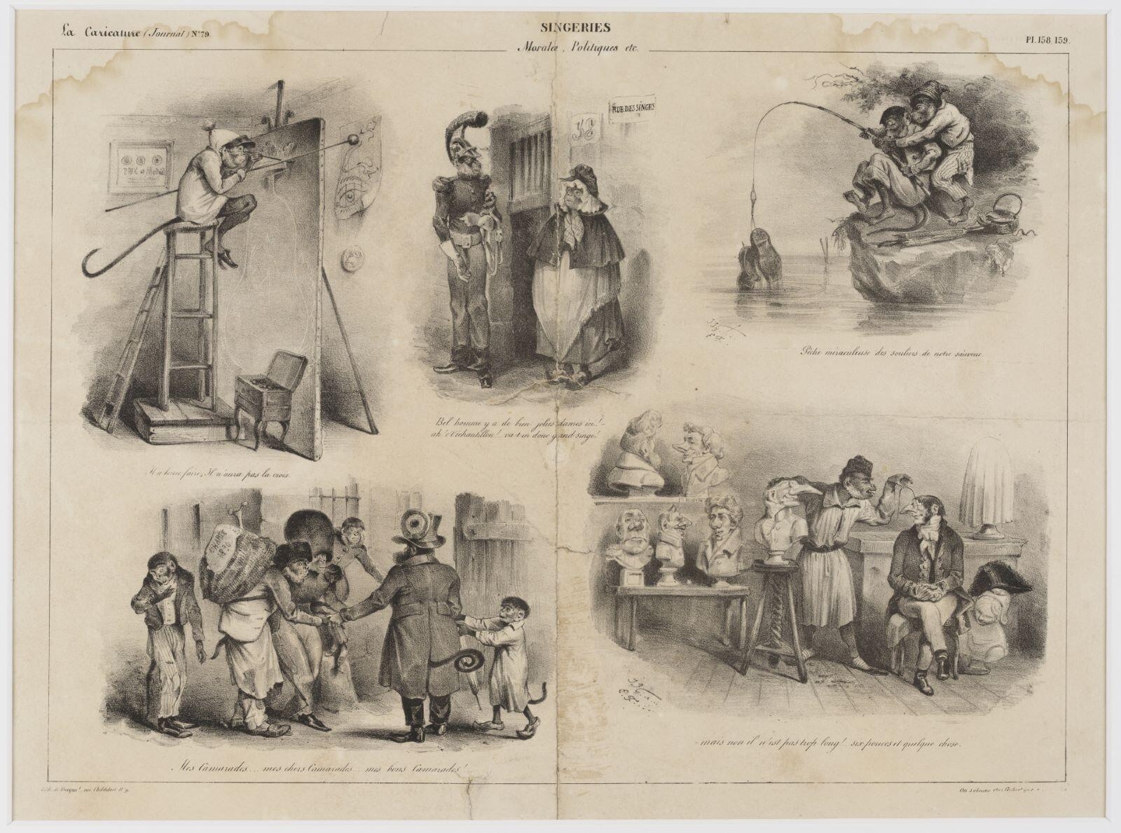 Singeries morales, politiques etc. (titre inscrit), Eugène Forest, 1832