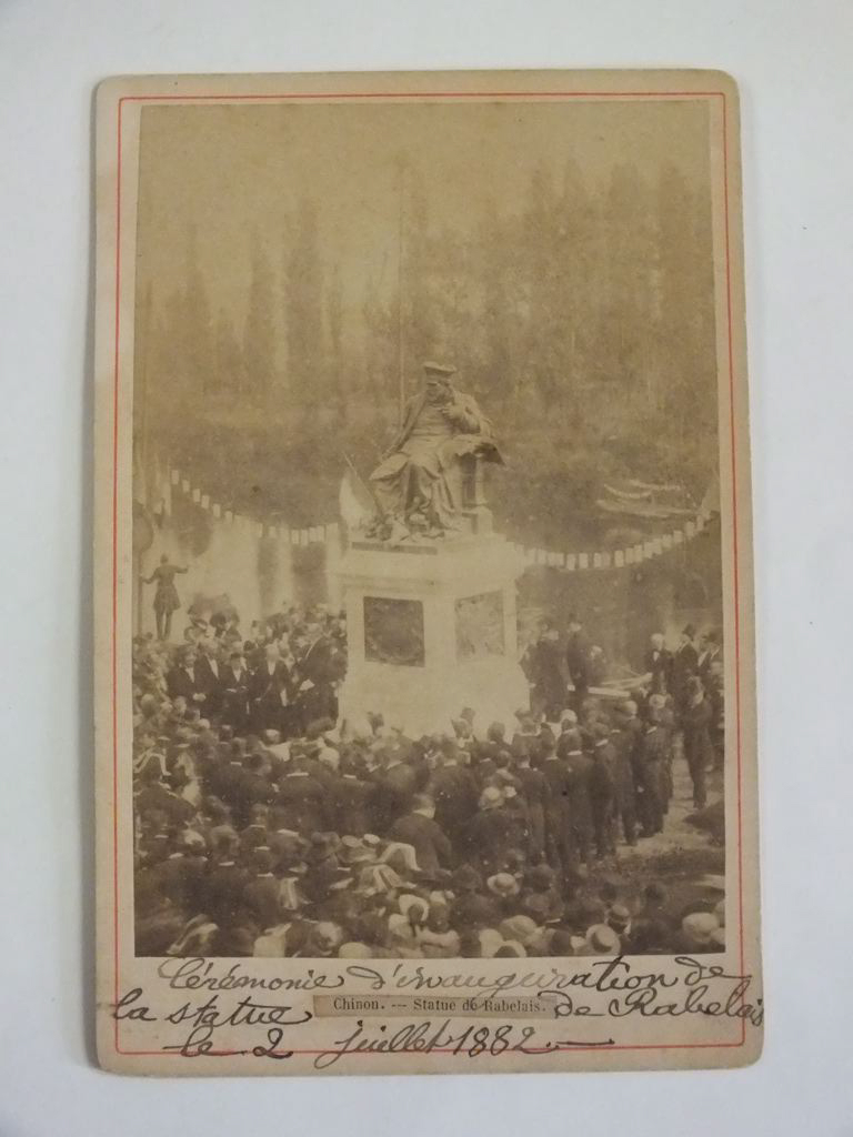 Inauguration de la statue de Rabelais, Mlle Huault, 1882 prise de vue