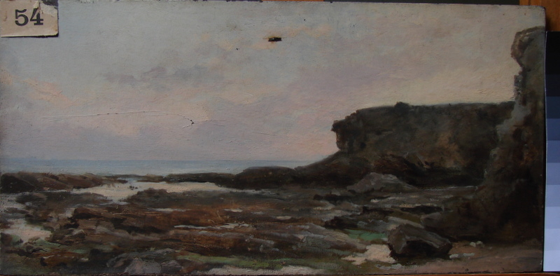 Falaises de Préfailles., Emmanuel Lansyer, 1862