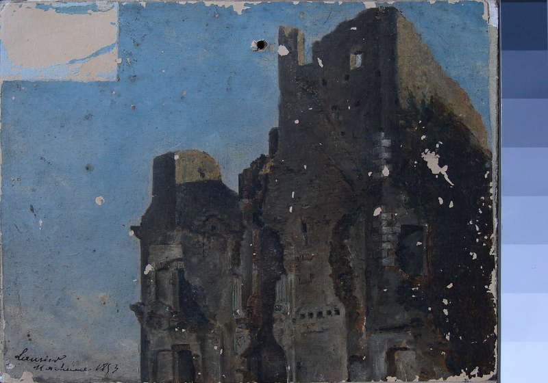 Château de Machecoul., Emmanuel Lansyer, 1853