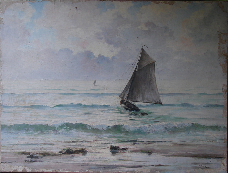 Marine. (titre factice), Emmanuel Lansyer, 1er quart 1er siècle