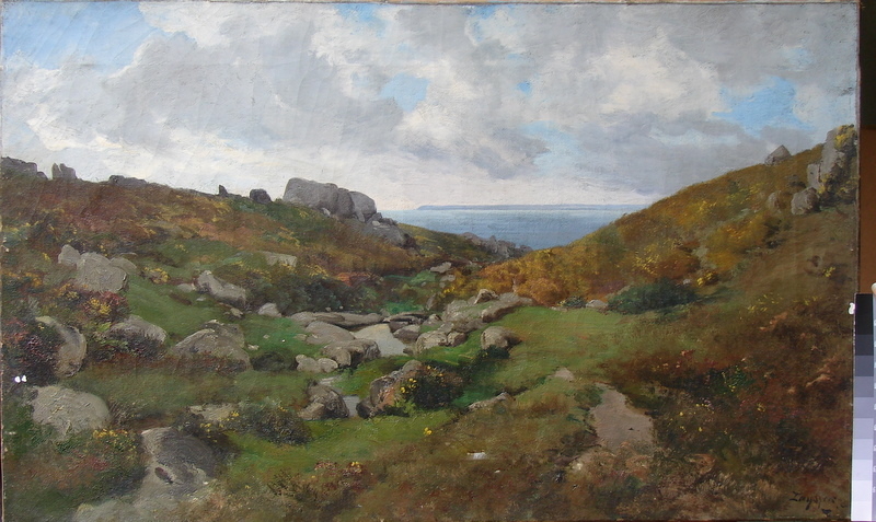 Lande de Kergavan, mer l’horizon._0