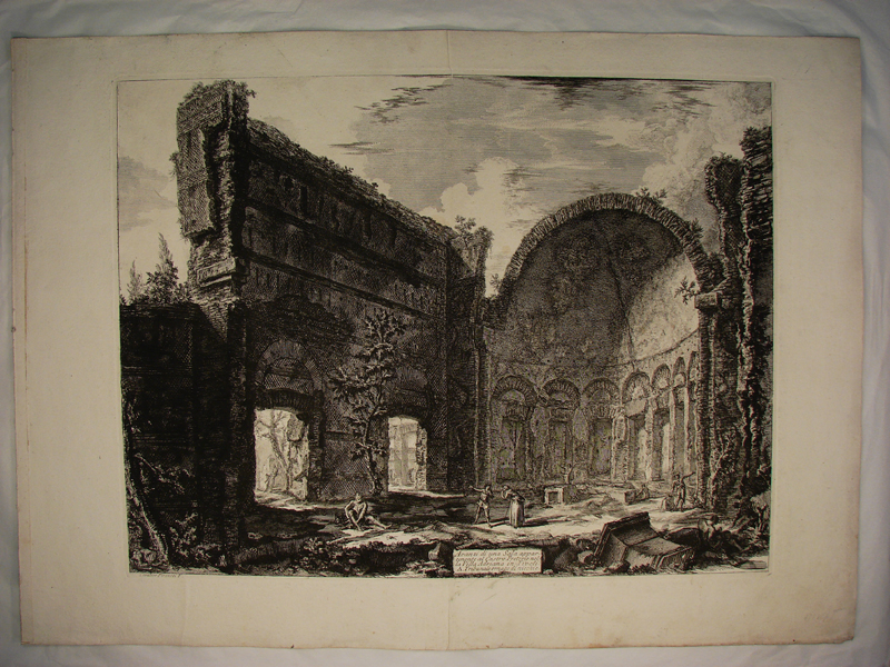 Avanzi di una sala appartenente al castro Pretorio nella Villa Adriana in Tivoli. (titre inscrit)_0