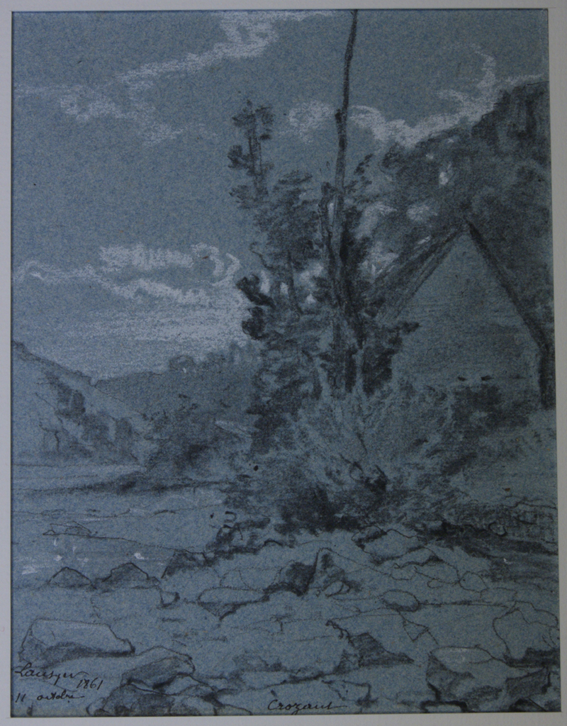 A Crozant (Creuse). (Titre inscrit), Emmanuel Lansyer, 1861