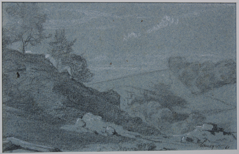 A Crozant (Creuse). (Titre inscrit), Emmanuel Lansyer, 1861