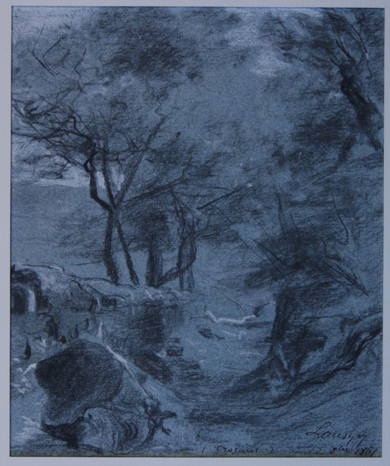 A Crozant (Creuse). (Titre inscrit), Emmanuel Lansyer, 1861