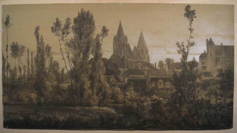 Loches. (Titre factice), Emmanuel Lansyer, 1850