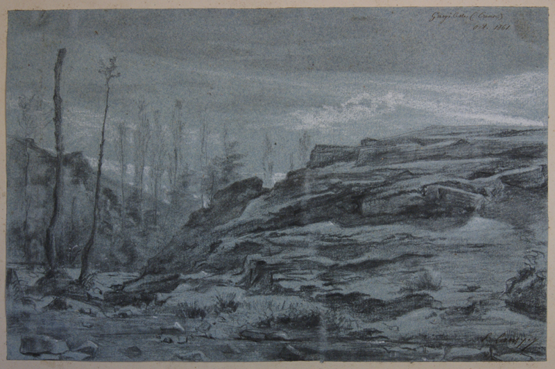 A Gargilesse (Creuse). (Titre inscrit), Emmanuel Lansyer, 1861